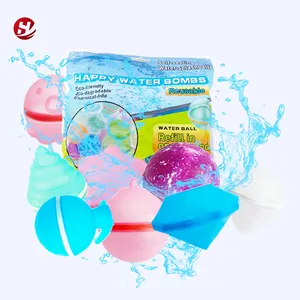 Fabrik Großhandel Spielzeug Wieder verwendbare Wasser bomben Wasserballon Füllen Sie außerhalb Pool Party begünstigt Spiele Spielzeug Wasserball