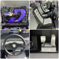 Machine d'arcade Maker à 2 joueurs, simulateur de conduite, jeu de voiture de course, machine à pièces en vente