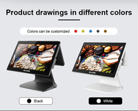 DLSUM Tout-en-un Écran tactile PC pour supermarché Kiosque de recharge PC Android POS Tablette de commande Tout-en-un PC PoE