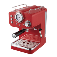 Machine à café espresso semi-automatique Thema Classic Meter Display haute pression 15 bars avec mousseur à lait, fabrication italienne