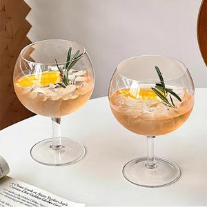 Usine jambe courte grande tasse de jus Gin Tonic verre à vin sphère en forme de Brandy Snifter verres - Product Image 6