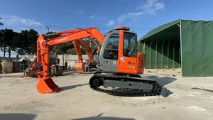 Miniexcavadora Flexible Usada Hitachi ZX75U de 7 Toneladas, de Segunda Mano, 100% Original de Japón, Retroexcavadora Hidráulica en Oferta - Product Image 2