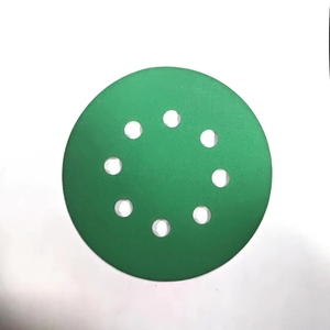 Papel de lija automotriz de 6 pulgadas de color verde, disco de lijado abrasivo de grano 40 ~ 150 de gancho y bucle de 1000mm para moler y pulir automóviles - Product Image 4