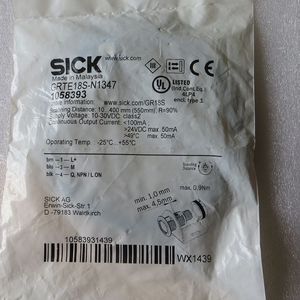 Interruptor Fotoeléctrico SICK GRTE18S-N1347, Distancia de Escaneo de 10-550 mm, Salida de 24 VCC, 100 mA, Temperatura de Funcionamiento Máxima de -25 a 55 °C - Product Image 1