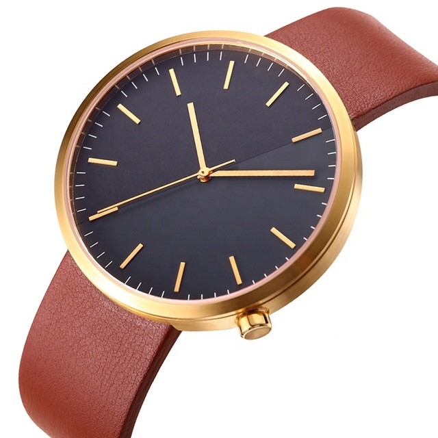 Leisure Wristwatch Custom PVD Plating Timepieces No Brand Watches