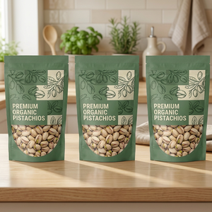 Bolsa Doypack Laminada de Grado Alimenticio BOPP con Sellado Térmico e Impresión Flexográfica, Empaque Ecológico para Pistachos Orgánicos Premium - Product Image 2