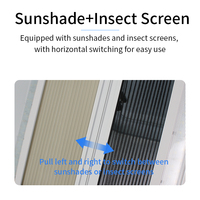 HEYRV RV Skylight 500*500mm Double fenêtre de toit en acrylique avec lumière LED 12V Auvent et store pour caravane camping-car