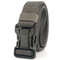 Ceinture tactique de travail en nylon de haute qualité 38 mm avec boucle à verrouillage automatique pour la chasse, la randonnée en plein air, l'escalade, résistante et à séchage rapide
