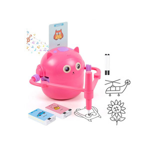 <span class=keywords><strong>Robot</strong></span> da <span class=keywords><strong>Disegno</strong></span> per Bambini, Giocattolo Educativo Interattivo con Interazione Vocale, Carte con Parole e Penne Colorate - Product Image 5