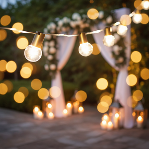Guirnalda <span class=keywords><strong>de</strong></span> Luces Decorativas para Fiestas, Bodas y Exteriores, 25 Pies, 50 Pies, 100 Pies, 2700K, G40, E12, Luces <span class=keywords><strong>de</strong></span> Hadas - Product Image 6