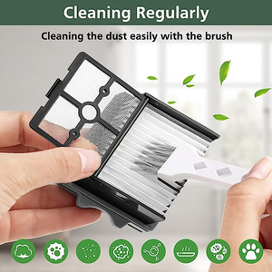 Pour <span class=keywords><strong>Tineco</strong></span> <span class=keywords><strong>Floor</strong></span> <span class=keywords><strong>ONE</strong></span> <span class=keywords><strong>S5</strong></span> Combo ensemble d'aspirateur sec et humide sans fil rouleau de brosse de remplacement et accessoires de filtre HEPA pour aspirateur - Product Image 4