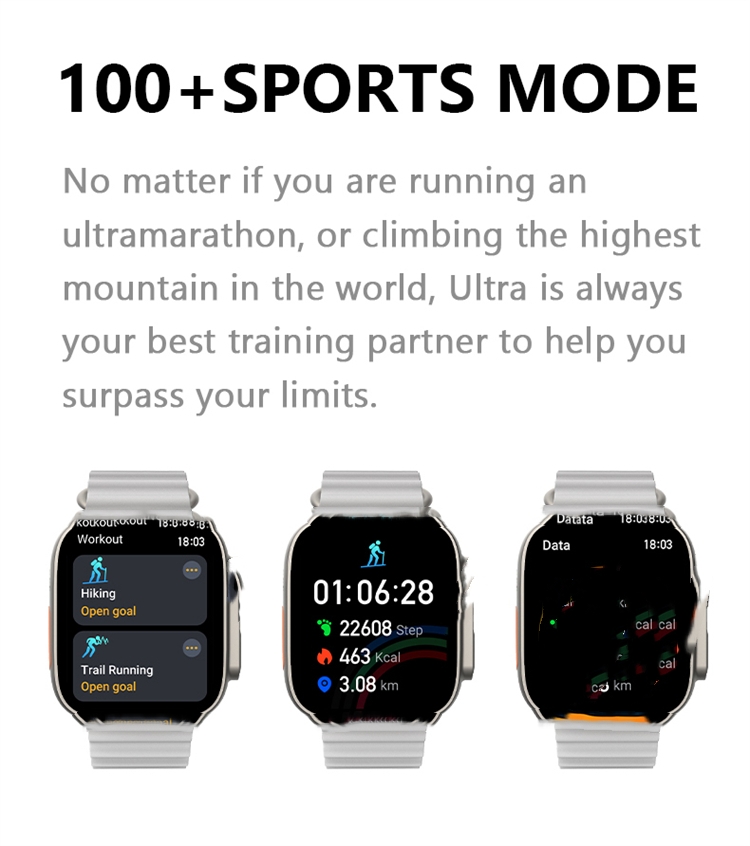 New Original 49MM HW8 Ultra Max Smart Watch Series 8 NFC Smartwatch BT Call IP68 Waterproof Wireless Charging Reloj Inteligente