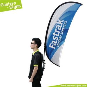 Señales orientales personalizado nuevo estilo calle caminar mochila bandera publicidad humana pancartas voladoras - Product Image 3