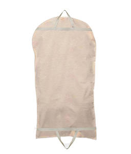 थोक उच्च गुणवत्ता वाले भारी शुल्क कैनवास कपास लुभावनी फोल्डेबल परिधान बैग पर्यावरण के अनुकूल सूट कवर कपड़े रक्षक बैग - Product Image 3