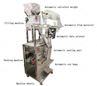Machine d'emballage automatique de sachets pour granulés de sucre, sel, maïs soufflé, céréales, aliments pour poissons, sachets de sucre, sachets de nourriture pour poissons, machine de scellage