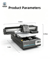 Mesin Printer UV Format Besar 6090 3-Head XP600 Tinta Putih Flatbed untuk Pencetakan Akrilik Kayu Kaca Logam Kulit Silinder