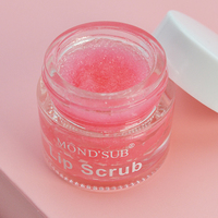 Ensemble gommage et baume à lèvres rose exfoliant végétalien fruits cerise bio personnalisé masque baume à lèvres hydratant kit de soin des lèvres