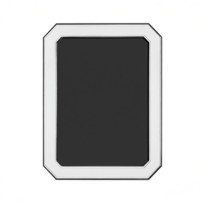 Marco de Fotos Rectangular Beltrami, Estructura de Madera, Plateado, con Grabado en Relieve, Hecho en Italia - Product Image 2