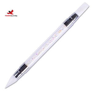 HQ Mixed Proc Discount Crystal Diamond Double Head Small <b>Silicone</b> Brush Dotting Pen Manicure Diy Nail Pick Rhinestone Nail <b>Tools</b> - Product Image 1