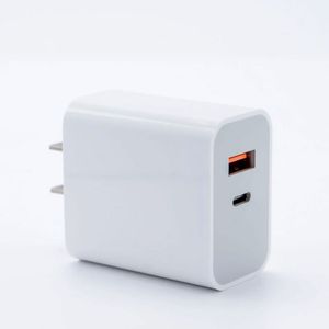 Factory Price Quick <b>Charge</b> 20W A+C Wall <b>Adapter</b> US Plug Protective OVP USB Mobile Phone Charger for Phone 16 15 14 - Product Image 1