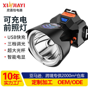 Headlamp <b>Rechargeable</b> <b>Led</b> Strong <b>Light</b> Lithium Battery Outdoor <b>Work</b> Lighting - Product Image 5