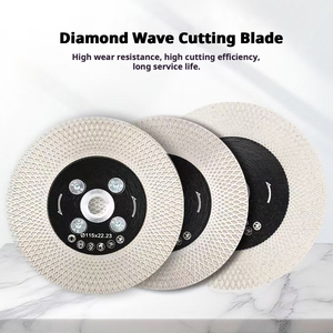 شفرة منشار ماسية توربينية WEHER مقاس 4.5 بوصة للقطع والطحن، قرص قطع للسيراميك والبورسلين والجرانيت والرخام - Product Image 3