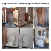 Toilettes mobiles de haute compatibilité fournies par le fabricant, unités sanitaires extérieures pour zones touristiques et campings, accessibles et personnalisables