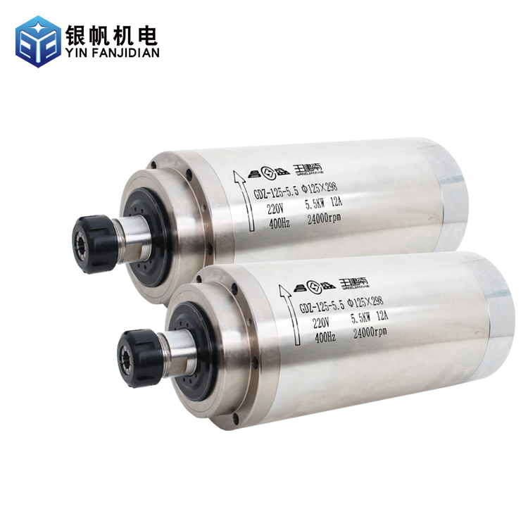 Высокочастотный электродвигатель шпинделя с водяным охлаждением er25 5,5 кВт для маршрутизатора с ЧПУ