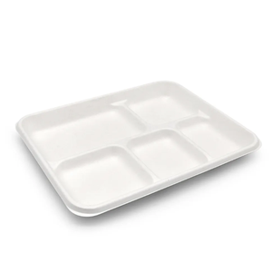 Platos desechables sostenibles | 100% Platos de fibra de caña de azúcar natural - Product Image 5