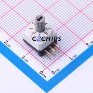MHR-08H1 Rotary Encoder Switch Through hole Component (THT) Switch 8 True Code - Product Image 1