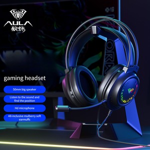 Auriculares Aula S611 con Sonido Envolvente, Auriculares Ligeros con Cable, Auriculares para Juegos RGB con Micrófono para <span class=keywords><strong>PC</strong></span>/PLAYSTATION/SWITCH - Product Image 6