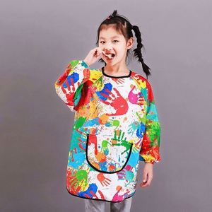 Bata de Algodón de Manga Larga para Niños, Impermeable, con Cubierta para Pintar, para Dibujar y Bocetar - Product Image 4