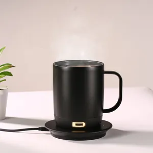Cangkir pemanas kopi nirkabel penghangat mug pintar pabrikan Shenzhen untuk kantor