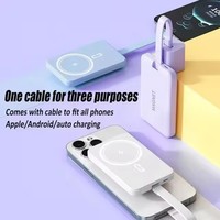 Chargeur portable sans fil 10000mAh Magnetic Power Bank 22.5W Charge rapide USB C Battery Pack pour IPhones/Android Mobiles