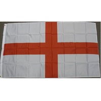 Drapeau de l'Angleterre imprimé, drapeau en polyester de qualité 68D, blanc, rouge, croix, drapeaux d'intérieur/extérieur de l'Angleterre