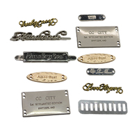 Étiquettes métalliques personnalisées sur mesure : fabricant de logos de marque, étiquettes décoratives, lettres de logo interchangeables, accessoires pour sacs