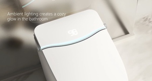Affichage LED de la température de l'eau, réglable, économie d'énergie, chasse d'eau automatique, siège chauffant intelligent double avec sangle en S - Product Image 6