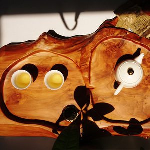 Solid Wood Root Carving <b>Tea</b> Tray Irregular Shape Hand Carved Natural Color Kung Fu <b>Tea</b> <b>Set</b> - Product Image 3
