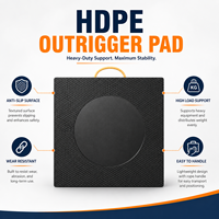 Plaques de soutien portables antidérapantes en HDPE avec poignée en corde pour machines lourdes et terrains inégaux
