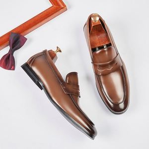 Mocasines Casuales de Cuero Genuino para Hombre, Zapatos Formales de Alta Calidad Hechos a Mano, Estilo Italiano, con Aumento de Altura - Product Image 3