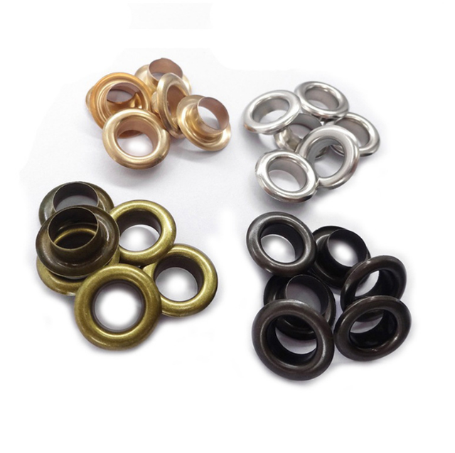 10mm Multi-color Bright Finish Brass Round Eyelet Grommets & Rings for Clothing/Curtain/Handbag/DIY