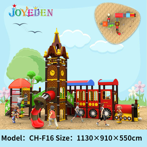 Il più nuovo parco divertimenti Train castle-style <span class=keywords><strong>giostre</strong></span> per <span class=keywords><strong>bambini</strong></span> parco giochi all'aperto scivolo in plastica per <span class=keywords><strong>bambini</strong></span> gioco di gioco - Product Image 3