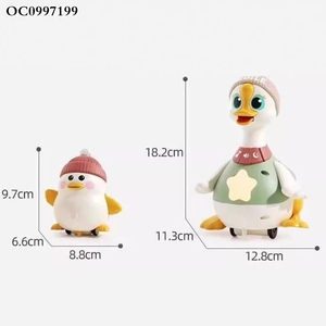 B/O Swing follow madre anatra giocattolo di plastica anatra elettrica per bambino con musica leggera - Product Image 6