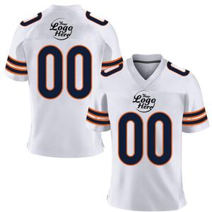 Maillot de rugby personnalisé à logo respirant et à séchage rapide pour homme, col en V, manches courtes, en Spandex/Polyester 160g, style américain - Product Image 4