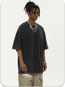 Áo thun nam chất lượng cao, giặt acid, dày dặn 260g, dáng regular fit, 100% cotton, thân thiện với môi trường - Product Image 4