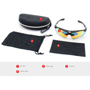 Gafas de sol desmontables para ciclismo, gafas polarizadas deportivas ajustables con espejo - Product Image 4