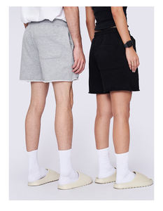 กางเกงขาสั้นผ้าฝ้ายโพลีเอสเตอร์สำหรับทั้งชายและหญิงสำหรับใส่วิ่งโลโก้ขนาด5นิ้วใส่ได้ทุกเพศสำหรับฤดูร้อน - Product Image 5