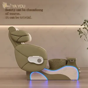 Yayou design di lusso massaggio elettrico automatico circolazione dell'acqua pedicure sedia rovesciata schiena massaggio completo per nail shop