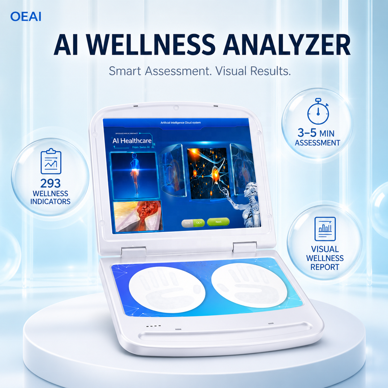 Professional Wellness Equipment with AI Reports and Customer Records <strong>Quantum</strong> Analyser Solution