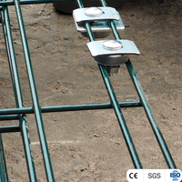 Clôture de jardin à double fil haute sécurité 868, grillage à double fil 656, galvanisé et thermolaqué, 6 pieds, pour la sécurité domestique